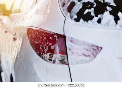 Carwash, Car in foam Toned - Powered by Shutterstock