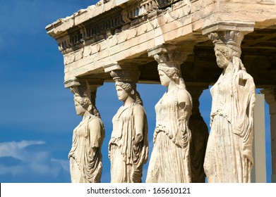 Caryatides, Acropolis Of Athens, Greece