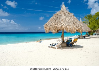 Cas Abao Beach Playa Cas Abao Caribbean island of Curacao - Shutterstock ID 2301379117