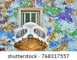 Casa Batllo Facade. The famous building designed by Antoni Gaudi is one of the major touristic attractions in Barcelona, Spain
