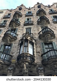 Casa Calvet By Antonio Gaudi In Barcelona, Spain