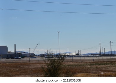 Casa Grande, Arizona - January 24, 2022: Lucid Motors AMP-1 Advanced Manufacturing Plant Starts Construction On Phase 2 Expansion For Their Luxury Electric Car Production