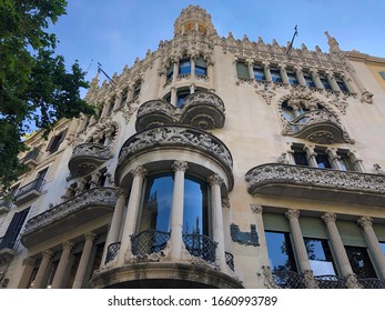 Casa Lleó Morera Designed By Lluís Domènech I Montaner, Passeig De Gracia, Catalonia, Barcelona, Spain