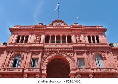 Casa Rosada (pink House) Buenos Aires Argentina.La Casa Rosada Is The Official Seat Of The Executive Branch Of The Government Of Argentina.