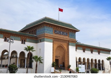 CASABLANCA, MOROCCO - FEBRUARY 22, 2022: Court of First Instance in Casablanca, Morocco. Casablanca is the largest city of Morocco.