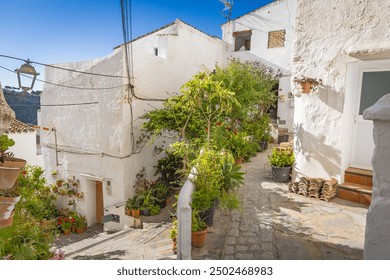 Casares, Malaga, Andalusia, Spain. Old homes in a Spanish village.