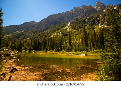 Cascade Canyon Trail In Grand Teton National Park, Wyoming