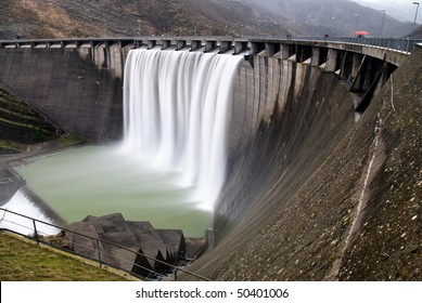 Cascade From A Hydroelectric Plant