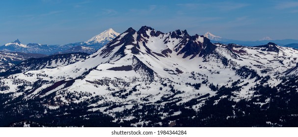 Cascade Mountains in late spring outside of Bend, Oregon