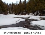 Cascade River in winter time 