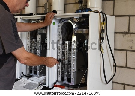 Cascade setup and maintenance of a cetral heating system