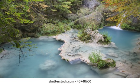 Cascade and small lake