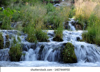 Cascade Springs Waterfalls Near Heber, Utah