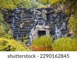 The Cascade waterfall at Virginia Water lake in Windsor Great Park, England