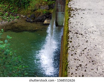 Cascades Artificial Waterfalls On Alpine Stream Stock Photo 1368552626 ...