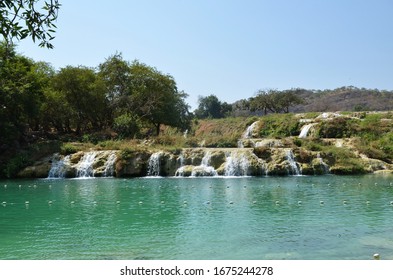 Cascades In The Desert Near Khor Rori, Oman 