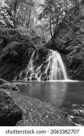 A Cascading Waterfall In Mono