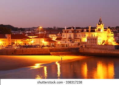 Cascais Beach In The Evening, Lisbon, Portugal