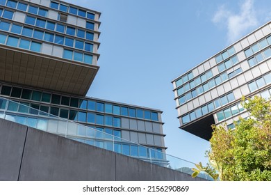 CASCAIS, PORTUGAL - Apr 28, 2022: The Estoril Sol Residence, A Luxury Apartment Block On The Waterfront Connecting Lisbon And Cascais