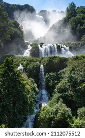 Cascata delle Marmore (Marmore falls) is one of the most popular tourist destinations in Umbria region, Italy