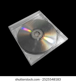 case with cd inside. cd box mockup isolated