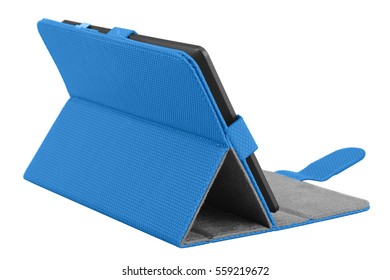 Case cover closed front for tablet on white background colors