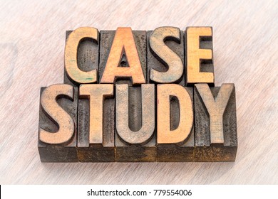 Case Stud\y - Word Abstract In Vintage Letterpress Wood Type Printing Blocks