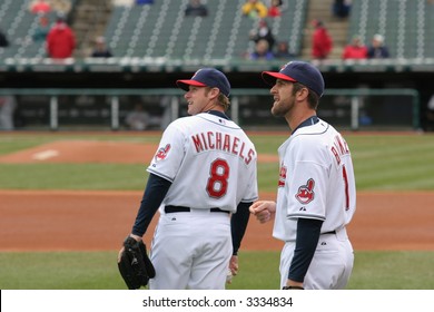 Casey Blake And Jason Michaels Of The Cleveland Indians