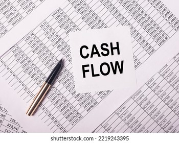 Cash Flow Concept. Cashflow Word Text. High Quality Photo