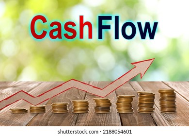 Cash Flow Concept Illustration Upward Arrow Stock Photo 2188054601 