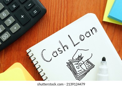 Cash Loan Is Shown On A Photo Using The Text