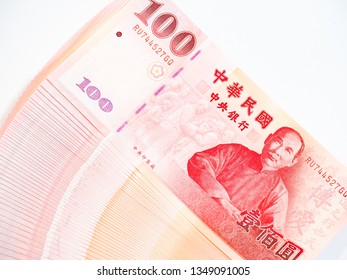 Cash, Taiwan currency,NTD, money, Taiwan money,100 