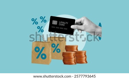 Cashback customer loyalty program concept. Rewards and money refund service