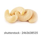 Cashew kernel isolated on white background