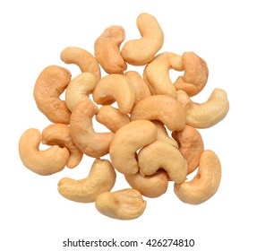 Cashew Nuts Isolated On White Background