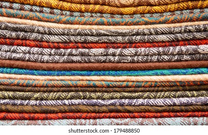 Cashmere Shawls, Close-up, Texture