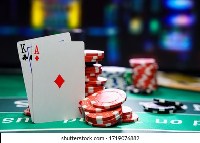 A Casino Black Jack Table 