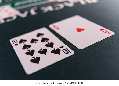 A Casino Black Jack Table 