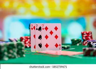 A Casino Black Jack Table 