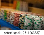 Casino chips also known as poker chips, gaming tokens, or checkscheques are small discs used as currency in casinos. Larger, rectangular gaming plaques may be used for high-stakes games.
goa india 