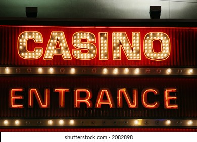 Casino Entrance Neon Lights