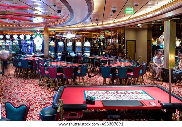 Casino Royale Royal Caribbean Voyager Seas Stock Image