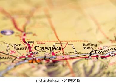 Casper Wyoming Usa Area Map