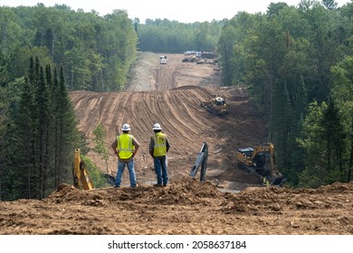 CASS CO, MN - 6 AUG 2021: Enbridge Line 3 Oil Pipeline