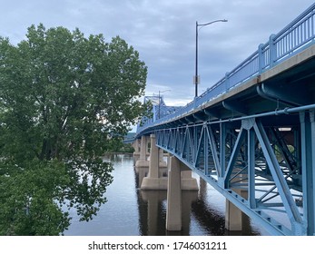 Cass Street Bridge In La Crosse, WI, On The Mississippi River