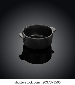 Casserole Dish In Black Background Isolated