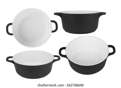 Casserole Dish  Isolated On A White Background