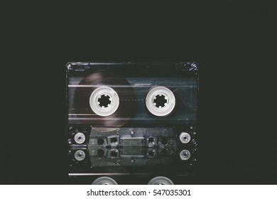 Cassette On Black Background Stock Photo 547035301 | Shutterstock