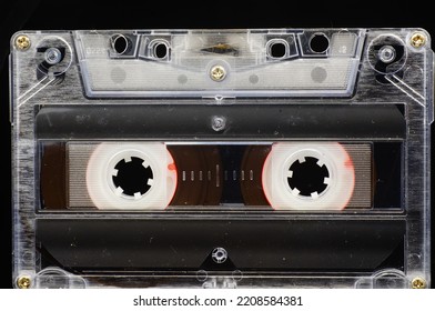 Cassette Tape Closeup Whole Frame Black Stock Photo 2208584381 ...