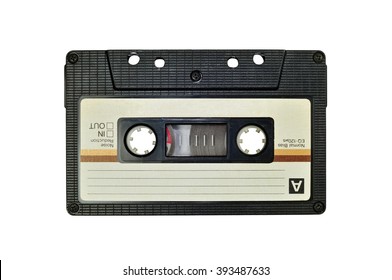 Cassette Tape, Isolated On White